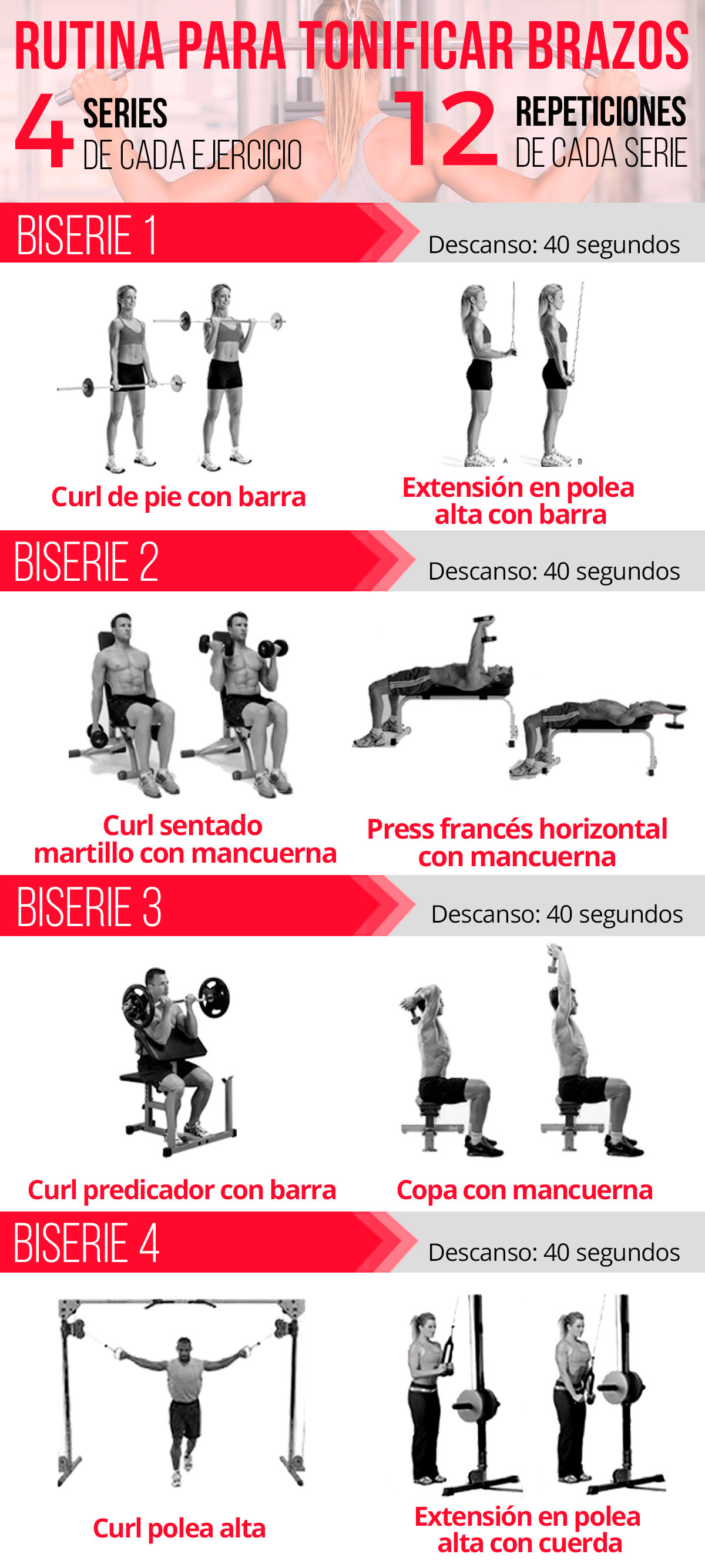 Rutina de brazo gym